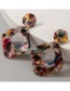 Fashion Square Acrylic Irregular Geometric Earrings