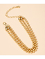 Fashion Gold Color Round Bead Solid Light Bead Alloy Multilayer Bracelet