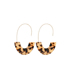 Fashion Leopard Print Suit Fringed Horsehair Pendant Acrylic Leopard Print Geometric Earrings Necklace Bracelet
