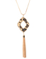 Fashion Combination 12 Leopard Print Resin Geometric Print Earrings Bracelet Necklace