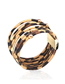 Fashion Metal Earrings And Bracelet Leopard Print Resin Geometric Bracelet Earrings