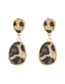 Fashion Leopard Print Suit Leopard Pattern Tassel Alloy Earrings Necklace Bracelet