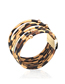 Fashion Leopard Print Suit Leopard Pattern Tassel Alloy Necklace Earrings Bracelet