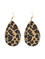 Fashion Leopard Print Suit Leopard Geometric Tassel Alloy Necklace Earrings Bracelet
