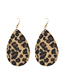 Fashion Leopard Print Suit Leopard Print Geometric Resin Earrings Necklace Bracelet