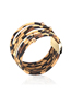Fashion Leopard Print Suit Leopard Print Geometric Resin Earrings Necklace Bracelet