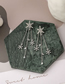 Fashion Silver Color Christmas Snowflake Long Tassel Diamond Earrings