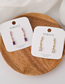 Fashion Transparent Diamond Rectangular Square Micro-set Zircon Tassel Earrings