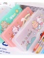 Fashion Double-layer Stationery Box-pink Carrot Rabbit Large Capacity Transparent Double Layer Frosted Stationery Box