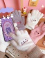 Fashion Khaki Smiley Five-finger Touch Screen Gloves