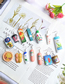 Fashion Diapers Simulation Daily Necessities Fun Shampoo Shower Gel Toothpaste Geometric Earrings