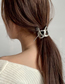 Fashion Silver Color Snake-shaped Letter Cross Hollow Alloy Hairpin