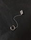 Fashion Silver Color Chain Integrated Geometric Alloy Ear Bone Clip