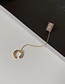 Fashion Gold Color Chain Integrated Geometric Alloy Ear Bone Clip