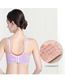 Fashion Big Red Breathable Lace Front Buckle Nursing Bra