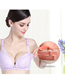 Fashion Big Red Breathable Lace Front Buckle Nursing Bra