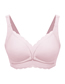 Fashion Pink Gathered Anti-sagging Postpartum Pure Cotton Nursing Bra