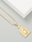 Fashion Gold Color Virgin Mary Cross Necklace