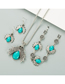 Fashion Three-piece Suit Seven Star Ladybug Turquoise Bracelet Earrings Necklace
