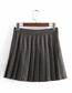 Fashion Plaid Wide Pleat Check Pleated Skirt