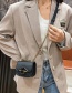 Fashion Khaki Childrens One-shoulder Messenger Bag With Chain Lock Flap