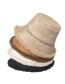 Fashion White Suede Thick Warm Solid Color Fisherman Hat