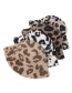 Fashion Brown Lamb Hair And Leopard Print Fisherman Hat