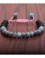 Fashion Volcanic Stone + Blue Faceted Stone Volcanic Faceted Stone Beaded Childrens Bracelet