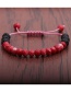 Fashion Volcanic Stone Red Faceted Stone Volcanic Faceted Stone Beaded Childrens Bracelet