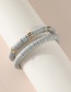 Fashion Powder Silicone Disc Elastic Cord Beaded Bracelet Set