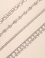 Fashion Silver Round Bead Chain Thick Chain Five-pointed Star Tassel Anklet Set