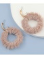 Fashion Brown Round Pile Alloy Earrings