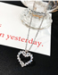 Fashion Golden Micro-inlaid Zircon Heart Pendant Necklace