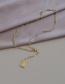 Fashion Golden Copper Inlaid Zircon Thick Chain Y-shaped Jesus Portrait Necklace