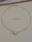 Fashion Golden Copper Inlaid Zircon Chain Planet Necklace