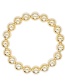 Fashion Golden G Gold Beads 2mm-10mm Geometric Elastic Bracelet