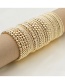 Fashion Golden G Gold Beads 2mm-10mm Geometric Elastic Bracelet