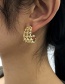 Fashion Golden Alloy Geometric Earrings