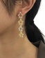 Fashion Golden Alloy Five-pointed Star Earrings