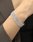 Fashion White K Alloy Diamond Bracelet