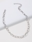 Fashion White K Alloy Chain Necklace