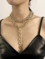 Fashion White K Alloy Chain Y-shaped Necklace