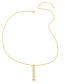 Fashion Happy Letter Pendant Micro Inlaid Zircon Copper Gold Plated Necklace