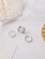 Fashion Silver Geometric Shape Alloy Open Ring Set