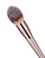 Fashion Coffee Tube Single Flame Makeup Brush With Wooden Handle And Nylon Hair