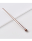 Fashion Champagne Gold Single Wooden Handle Nylon Hair Small Flame Makeup Brush