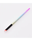 Fashion Color Mixing Nylon Hair Makeup Brush With Rubber Handle