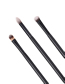 Fashion Black Black Pvc3 Wooden Handle Nylon Hair Eye Makeup Brush Set