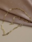 Fashion Golden Copper Inlaid Zircon Heart Necklace