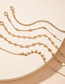 Fashion Golden 5-piece Geometric Tassel Alloy Bracelet